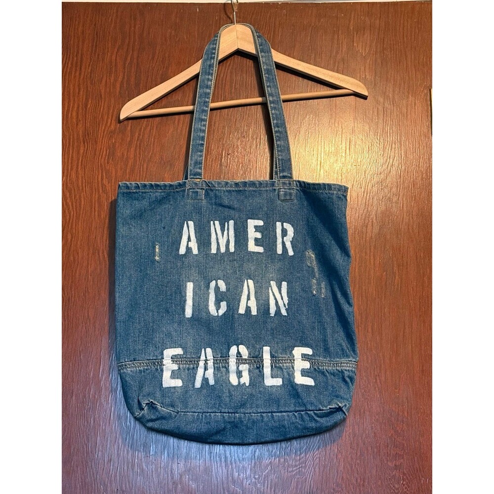 American Eagle Blue Denim Tote
